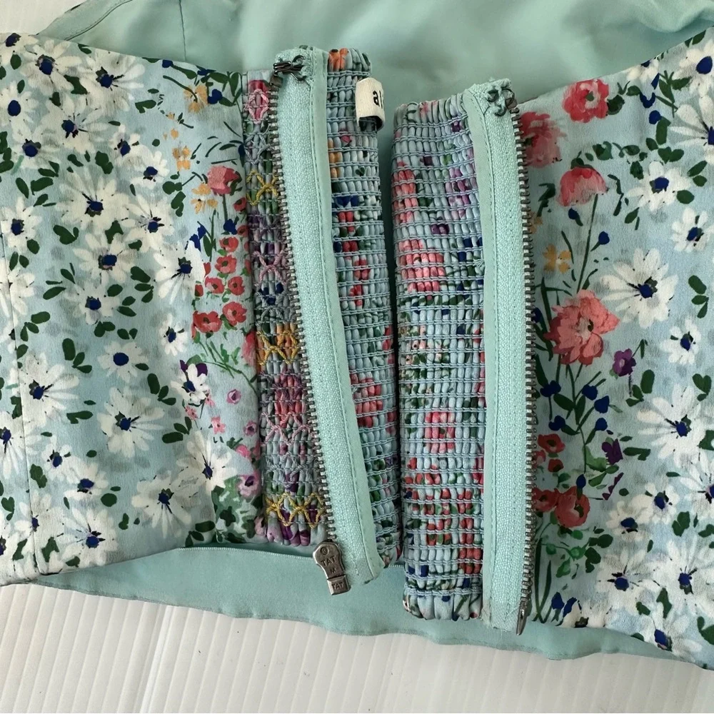 Alice + Olivia Ceresi Floral Smocked Bandeau Top, 6 - Picture 9 of 15